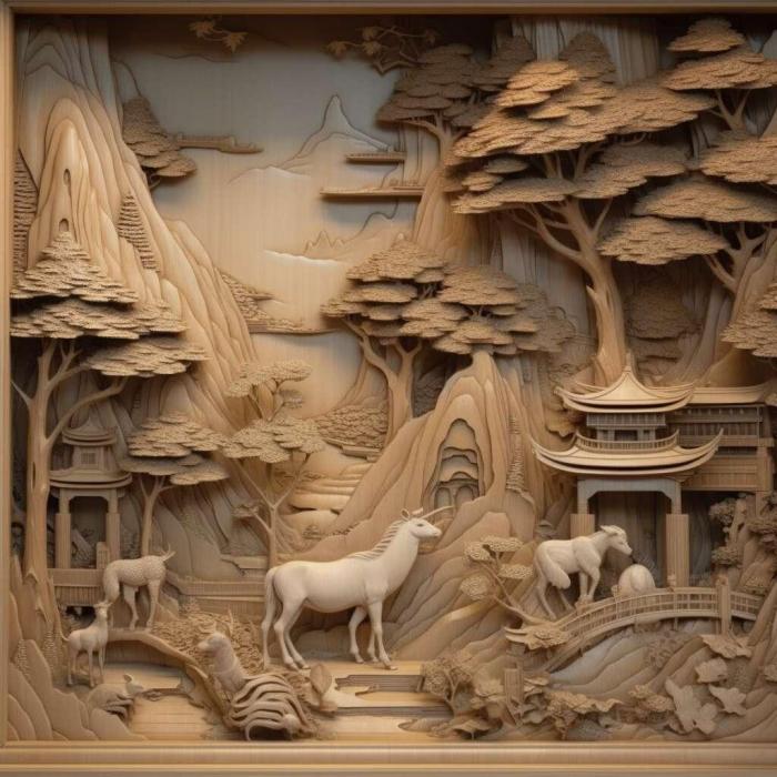 نموذج ثلاثي الأبعاد لآلة CNC 3D Art 